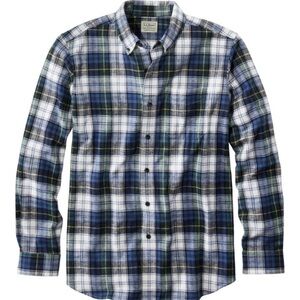 L.L. Bean Scotch Plaid Flannel Traditional Fit Men’s Size XXXL Button Down Shirt